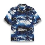 Dallas Cowboys Zubaz All-Over Print Children's Shirt With Pocket | 125GSM Cotton - Image 4