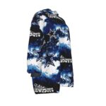 Dallas Cowboys Zubaz All-Over Print Women's Sherpa Fleece Hoodie Blanket