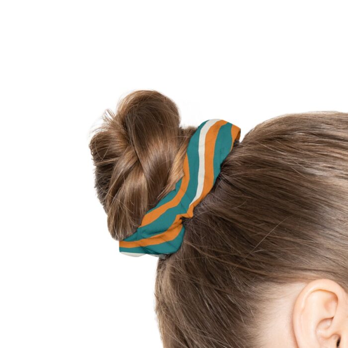 Miami Dolphins Zubaz All-Over Print Summer Scrunchie - Image 3