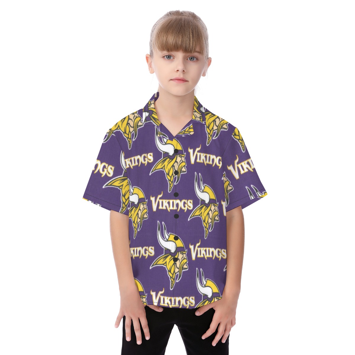 Minnesota Vikings Kid's Hawaiian Vacation Shirt