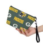 Green Bay Packers Cosmetic Bag With Black Handle - Image 3
