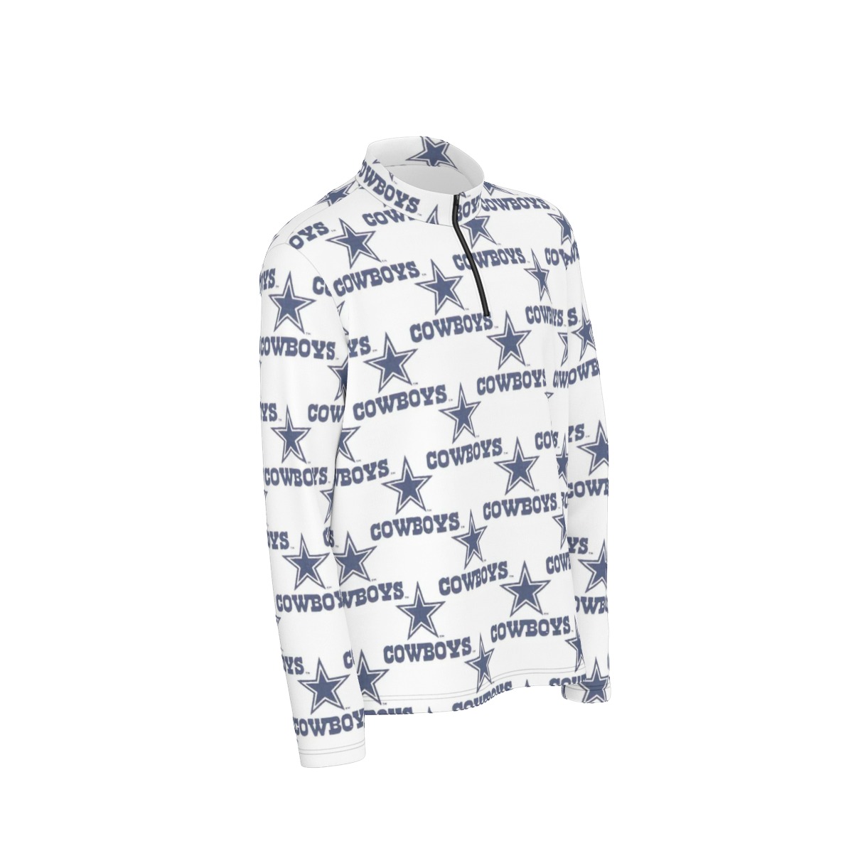 Dallas Cowboys Zubaz All-Over Print Men's Half Zip Pullover - Image 6