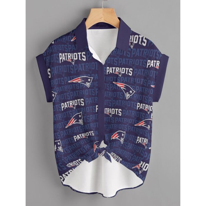 New England Patriots Zubaz All-Over Print Women's T-shirt (Plus Size) - Image 2