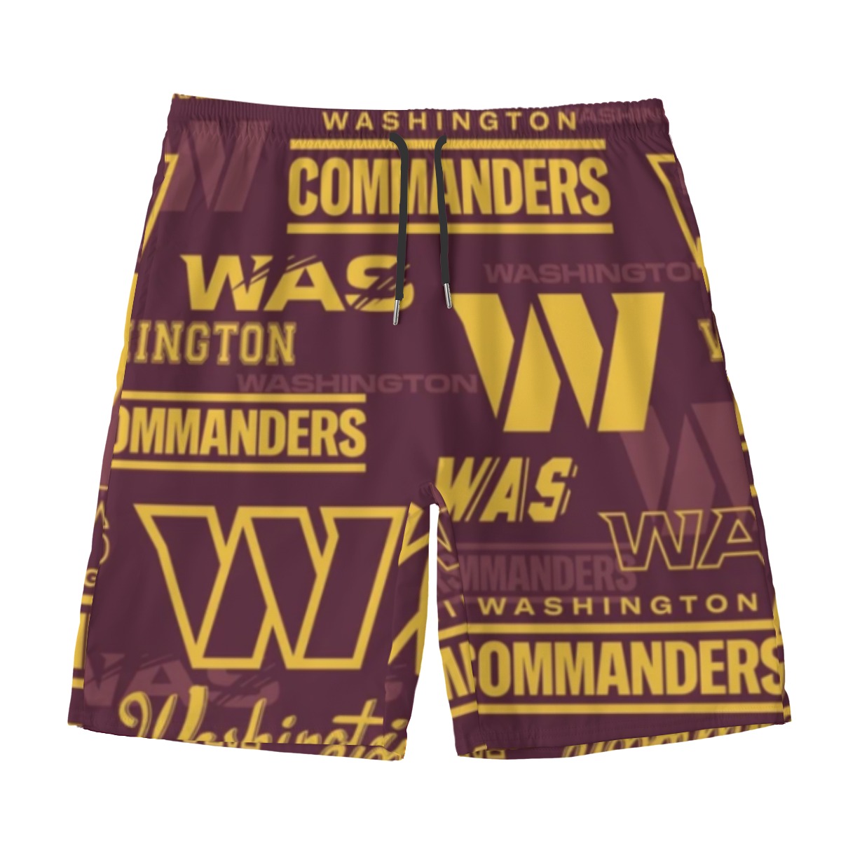 Washington Commanders Men‘s Beach Shorts With Lining