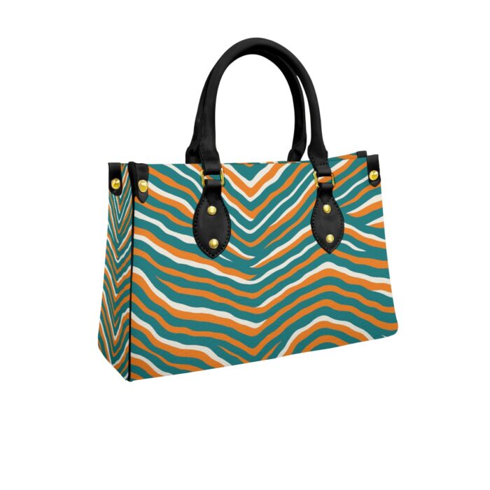 Miami Dolphins Zubaz Women's Tote Bag With Black Handle - Image 4