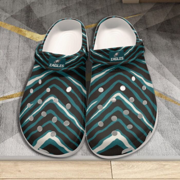 Philadelphia Eagles Zubaz All-Over Print Men's Classic Clogs - Image 1