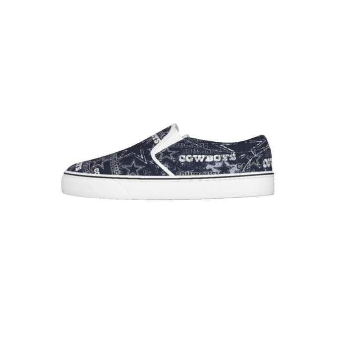 Dallas Cowboys Zubaz Men's Slip On Sneakers - Image 3