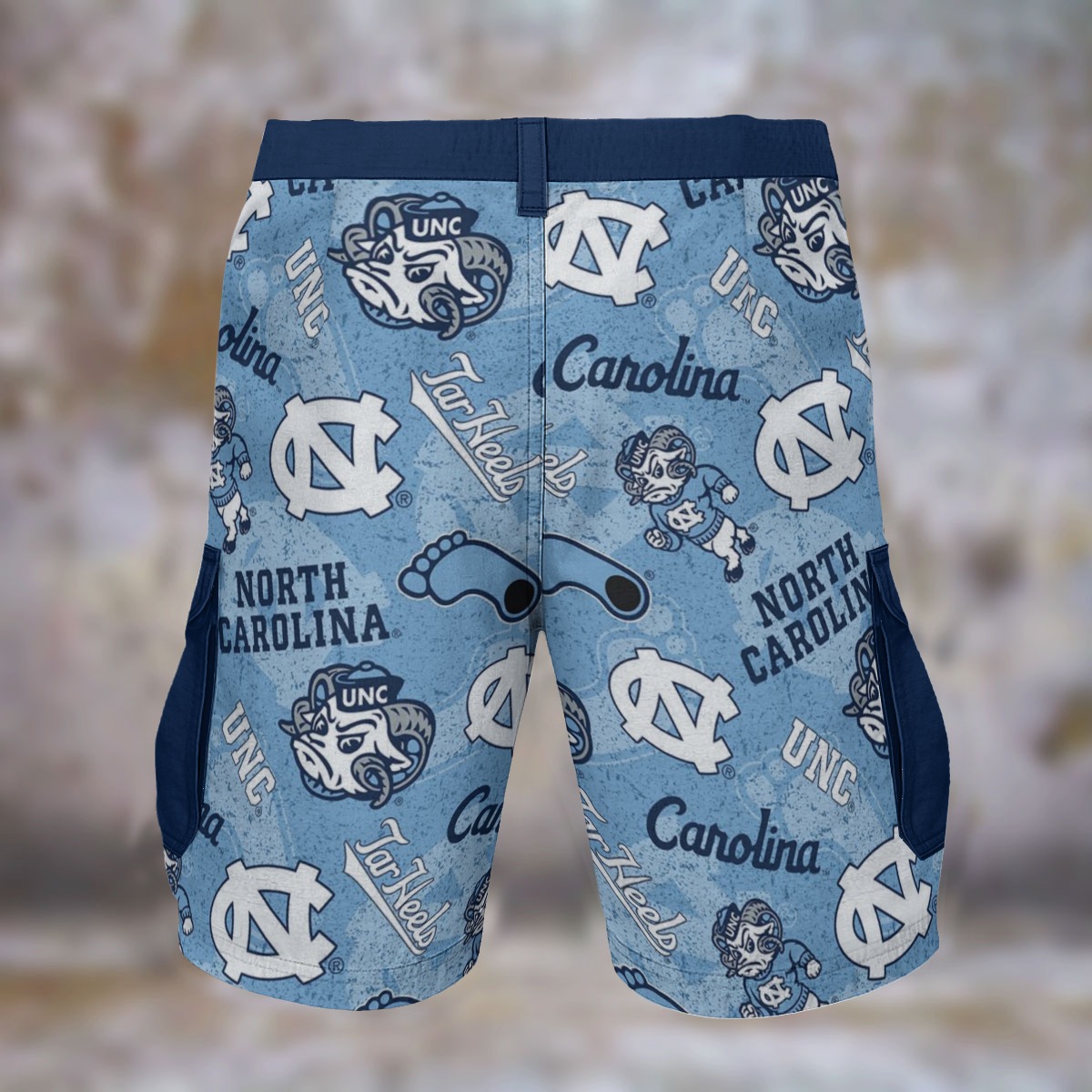 North Carolina at Chapel Hill - Tar Heels Cargo Shorts - Image 3