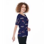 New England Patriots Zubaz All-Over Print Women's T-Shirts