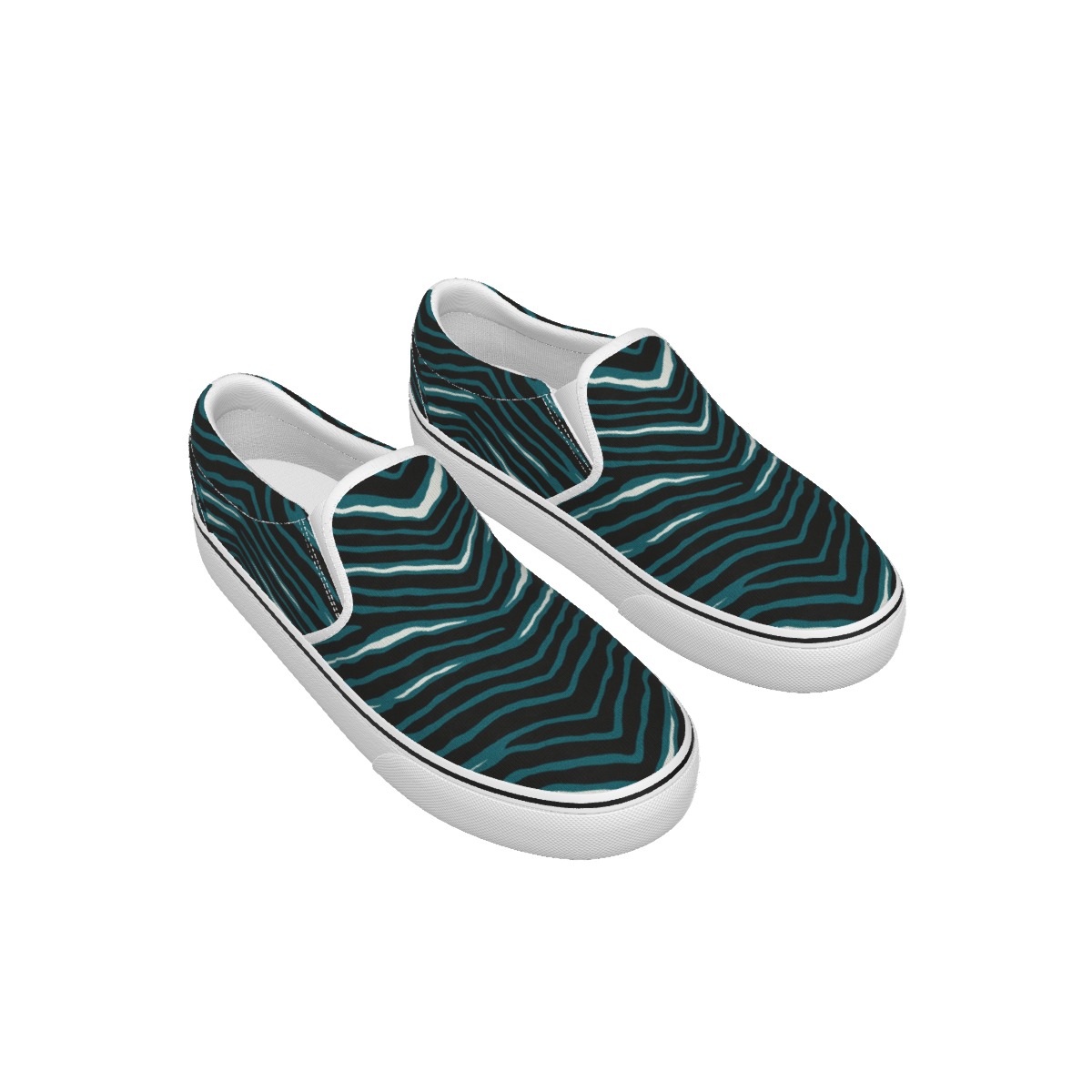 Philadelphia Eagles Zubaz Kid's Slip On Sneakers - Image 5