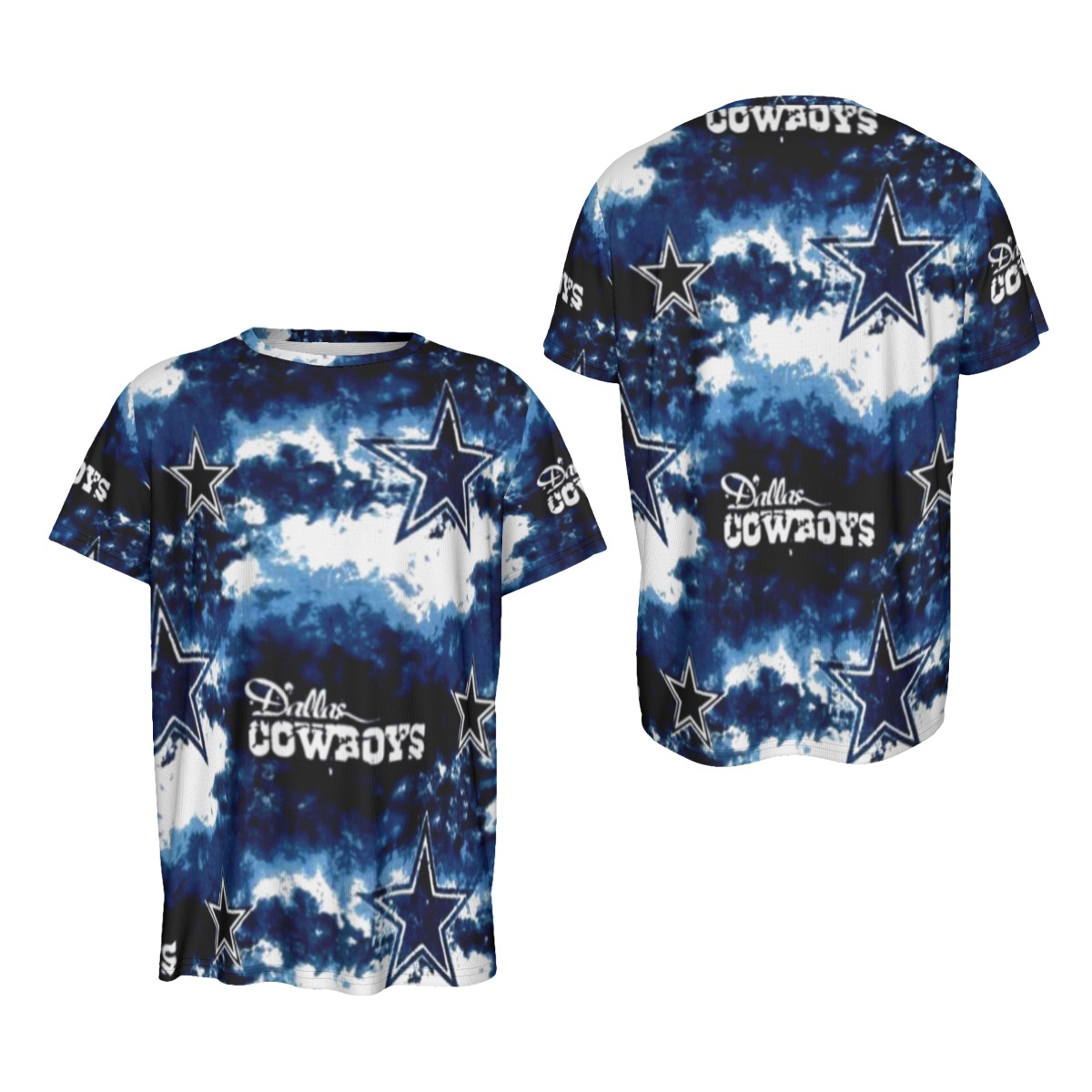 Dallas Cowboys Zubaz All-Over Print Men's Round Neck Short Sleeve T-Shirt - Image 5