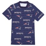 New England Patriots All-Over Print Men's Tight Surf Clothing With Half Sleeves - Image 4