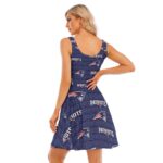 New England Patriots Zubaz All-Over Print Women's Tank Vest Dress - Image 3