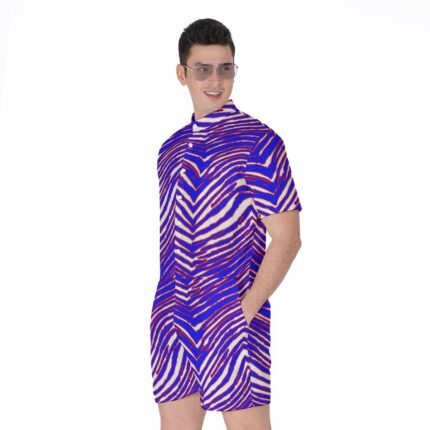 Buffalo Bills Zubaz All-Over Print Men's Rompers