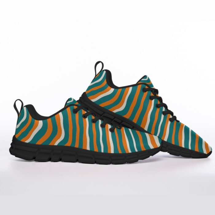 Miami Dolphins Zubaz All-Over Print Men's Sports Shoes With Black Sole - Image 4