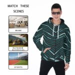 Philadelphia Eagles Zubaz All-Over Print Men's Heavy Fleece Zip Up Hoodie - Image 5