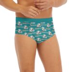 Miami Dolphins Zubaz All-Over Print Men's Triangle Low-rise Underwear