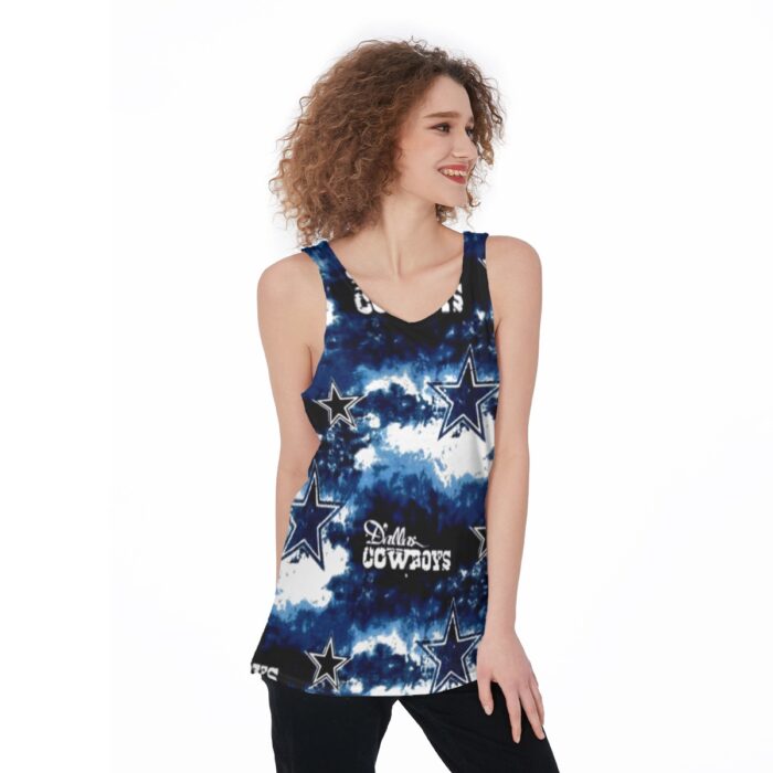 Dallas Cowboys Zubaz All-Over Print Women's Tank Top - Image 3