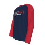 New England Patriots All-Over Print Men's Raglan Long Sleeve T-shirt  | 190GSM Cotton