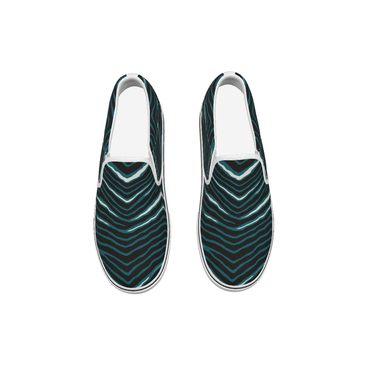 Philadelphia Eagles Zubaz Kid's Slip On Sneakers - Image 4