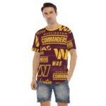 Washington Commanders  Short Sleeve Rounded Hem T-shirt - Image 4