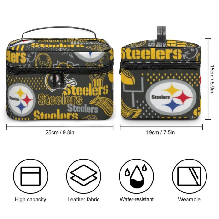 Pittsburgh Steelers Zubaz Large Capacity Toiletry Organizer Bag - Image 1