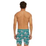 Miami Dolphins Zubaz All-Over Print Men's Long Boxer Briefs - Image 6