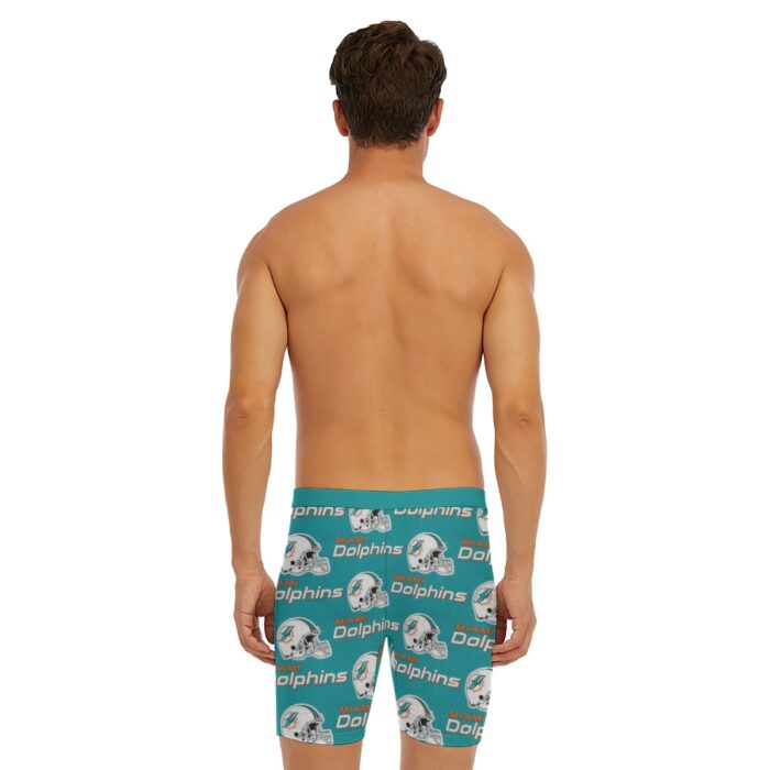 Miami Dolphins Zubaz All-Over Print Men's Long Boxer Briefs - Image 6