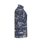 Dallas Cowboys Zubaz All-Over Print Men's Sports Collar Jersey With Long Sleeve| Interlock - Image 3