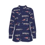 New England Patriots Zubaz All-Over Print Women's Elastic-Back Shirt - Image 3