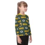 Green Bay Packers All-Over Print Kid's O-neck Long Sleeve T-shirt - Image 4