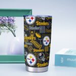 Pittsburgh Steelers Zubaz Tumbler 20oz - Image 3