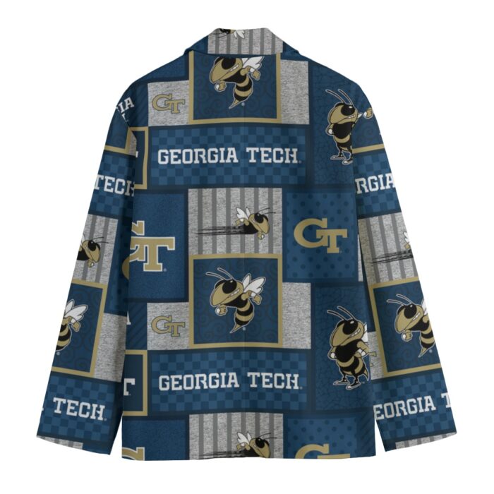 Georgia Yellow Jackets game day suit Flat Lapel Collar Blazer - Image 4
