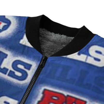 Buffalo Bills Zubaz All-Over Print Men’s Fleece Bomber Jacket