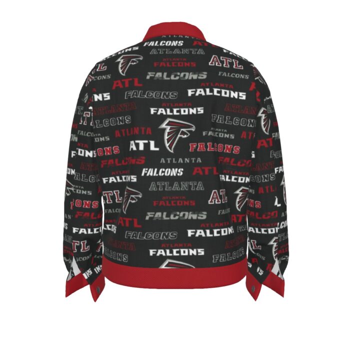 Atlanta Falcons - Unisex Lapel Jacket | 245GSM Cotton - Image 3