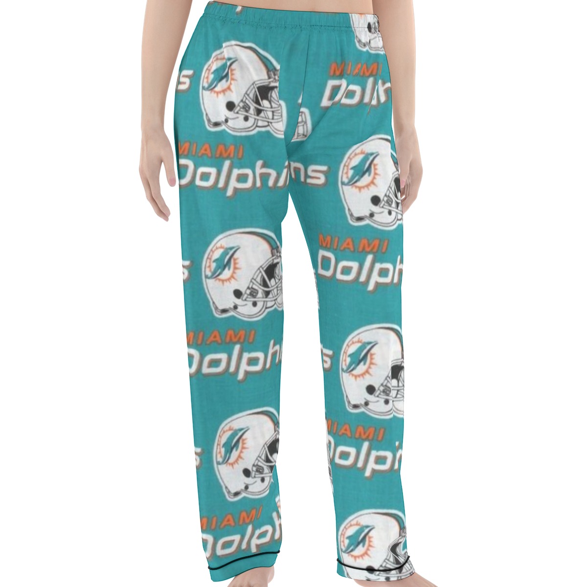 Miami Dolphins Zubaz All-over print Women'S Trousers Pajamas Set - Image 5