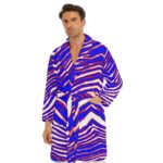 Buffalo Bills Zubaz All-Over Print Men's Borg Fleece Robe