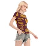 Washington Commanders Women's Short Sleeve Mesh Blouse - Image 2