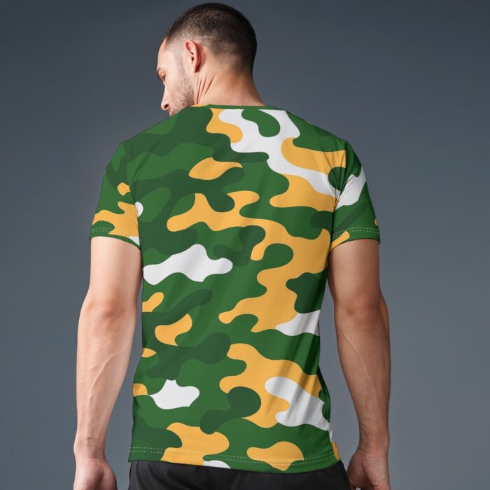Green Bay Packers All-Over Print Men's O-Neck Sports T-Shirt - Image 2