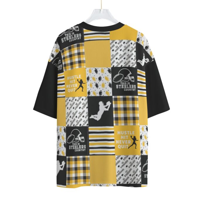 Pittsburgh Steelers All-Over Print Unisex Drop-shoulder T-shirt - Image 1