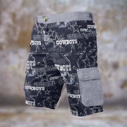 Dallas Cowboys navy blue grey Cargo Shorts