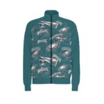 Philadelphia Eagles Zubaz All-Over Print Men's Raglan-Sleeve Stand Collar Jacket - Image 3