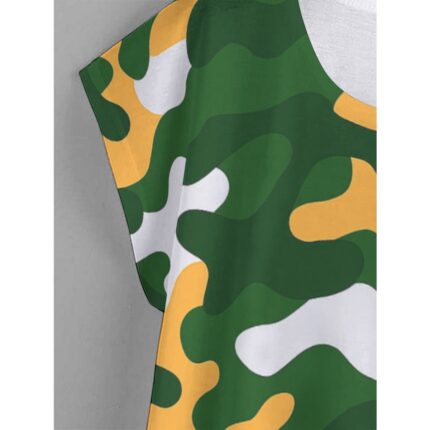 Green Bay Packers All-Over Print Women's Curved Hem T-shirt (Plus Size)