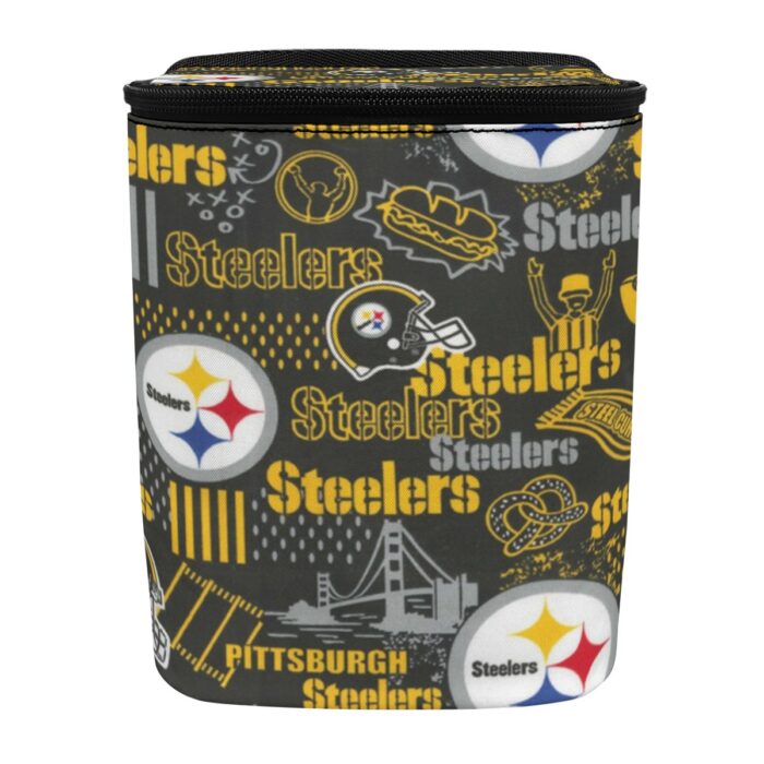 Pittsburgh Steelers Zubaz Car Hanging Trash Bin - Image 1