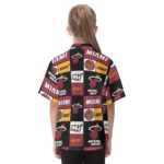 Miami Heat Kid's Hawaiian Vacation Shirt - Image 4
