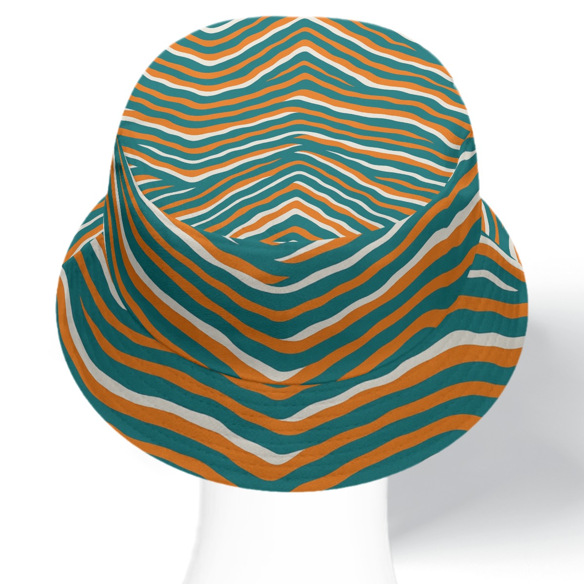 Miami Dolphins Zubaz Double-Side Printing Bucket Hat - Image 5