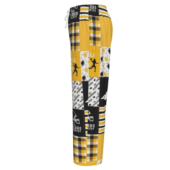 Pittsburgh Steelers Zubaz All-Over Print Unisex Wide-Leg Pants|245GSM Cotton - Image 1