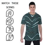 Philadelphia Eagles Zubaz All-Over Print Men's T-shirt | Birdseye