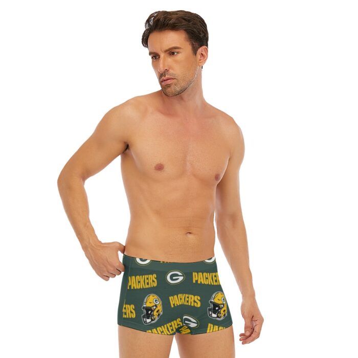 Green Bay Packers All-Over Print Men's Short Boxer Briefs - Image 2