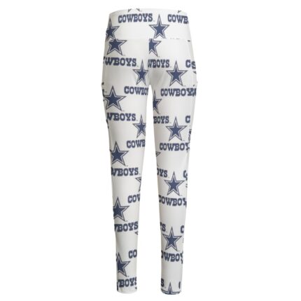 Dallas Cowboys Zubaz All-Over Print Women's High Waist Leggings With Side Pocket